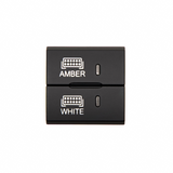 Cali Raised Square Style Dual Function Toyota OEM Style Amber & White Switch