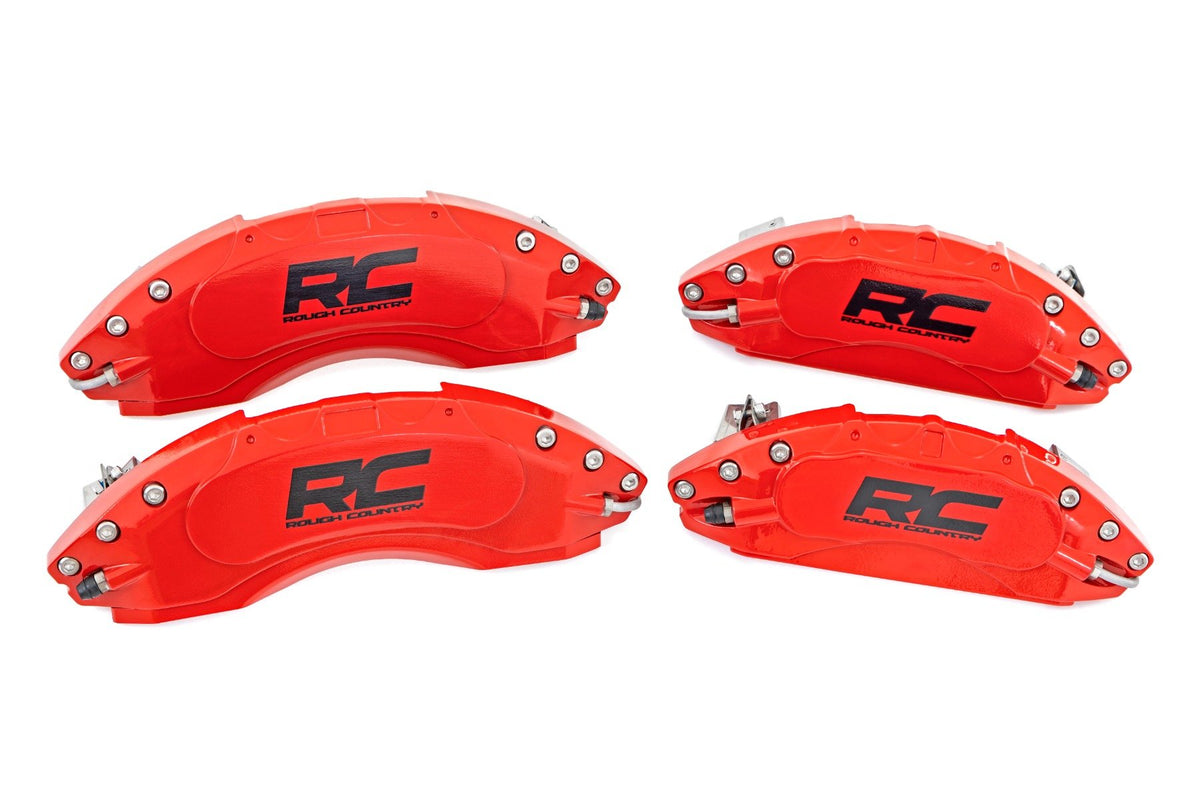 Caliper Covers | Front and Rear | Red | Ford F-250 Super Duty 2WD/4WD (13-22)