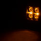 Chrome Series LED Light Pair | 2 Inch | Flush Mount | Amber DRL