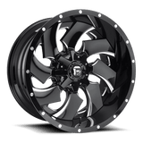 Fuel 2PC D239 24X16 8X6.5 GL-BLK-MIL -99MM Wheels