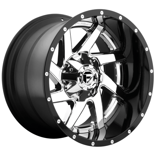 Fuel 2PC D263 20X12 8X180 CHR-PLATED-GBL -44MM Wheels
