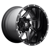 Fuel 2PC D265 22X12 8X180 MT-BLK-MIL -44MM Wheels
