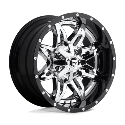 Fuel 2PC D266 20X10 8X6.5 CHR-PLATED-GBL -19MM Wheels