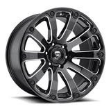 Fuel 1PC D598 20X9 5X5.0 GL-BLK-MIL 01MM Wheels