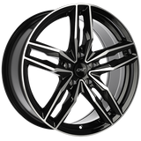 DAI Wheels Moda Gloss Black - Machined FaceDW1251501 | Size: 15x6.5 | Bolt Pattern: 4x100 | Offset: 40 | Center Bore: 73.1