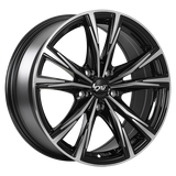 DAI Wheels ORACLE Gloss Black - Machined FaceDW8017001 | Size: 17x7.5 | Bolt Pattern: 5x114.3 | Offset: 41 | Center Bore: 73.1