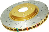 DBA 04-17 Subaru WRX STi Rear Cross Drilled & Slotted 4000 XS Series Rotor