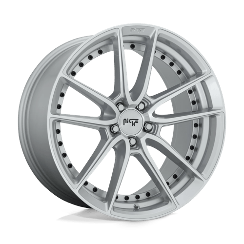 Niche 1PC M221 22X10.5 5X120 GL-SLVR-MACH 40MM Wheels