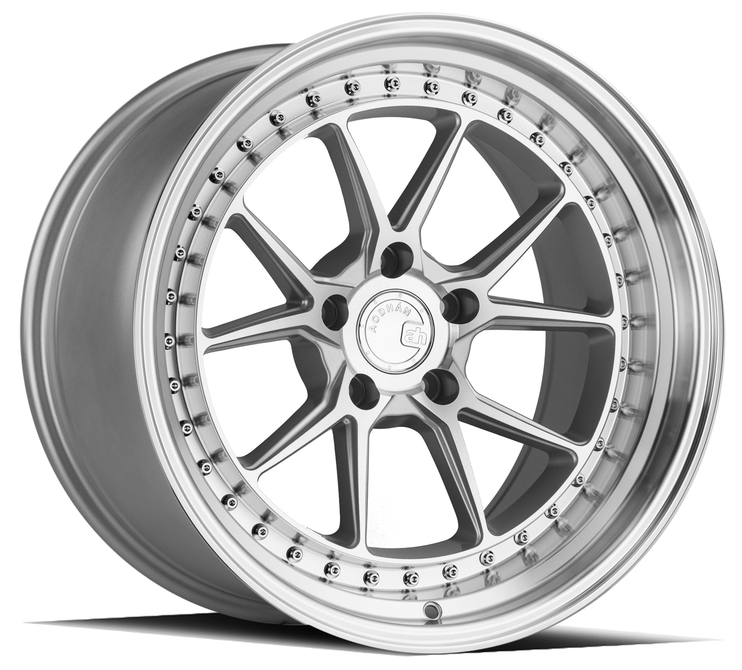 Aodhan 19x8.5 DS08 Series | Silver w/Machined Face | 5X120 | +35 | 72.6