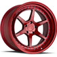Aodhan 18x9.5 DS09 Series | Gloss Black W /Gold Rivets | 5x100 | +35 | 73.1