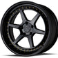 Aodhan 19x11 DS09 Series | Gloss Black W /Gold Rivets | 5x114.3 | +22 | 73.1
