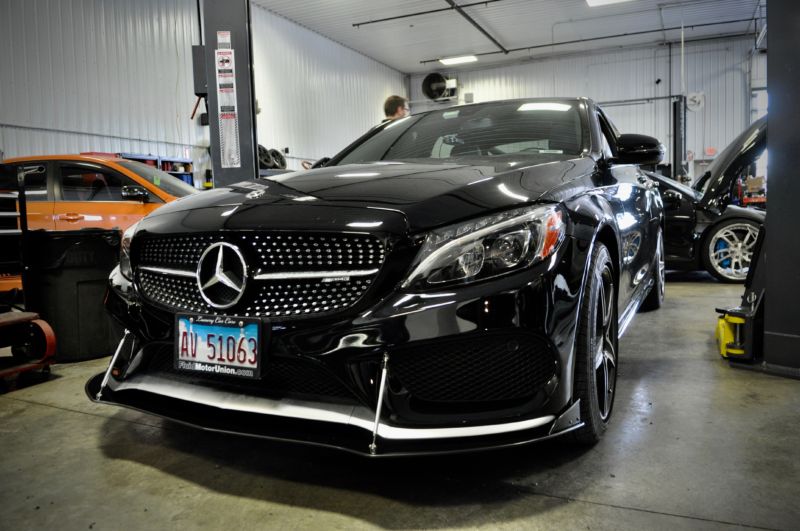 2017-2018 Mercedes Benz C43 AMG 2PC Front Splitter