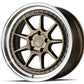 Aodhan 18x9.5 DS-X Series | Gloss Black W /Gold Rivets | 5x114.3 | +22 | 73.1