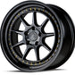 Aodhan 19x9.5 DS-X Series | Gloss Black W /Gold Rivets | 5x114.3 | +15 | 73.1