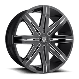 DUB 1PC STACKS 22X9.5 5X4.5/120 72.56 NBL +33 Wheels