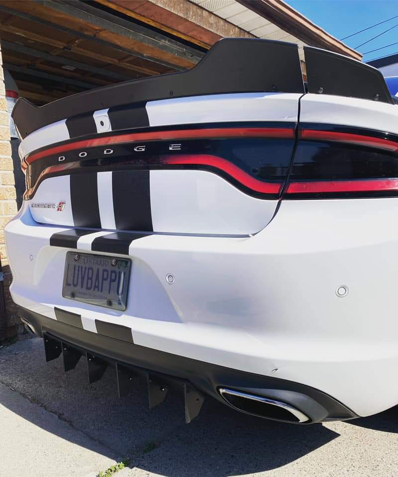 2015-2021 Dodge Charger Wickerbill RT (FITS ON SMALL SPOILER)