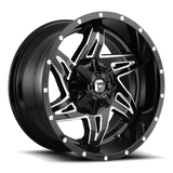 Fuel 1PC D613 20X9 8X6.5 GL-BLK-MIL 01MM Wheels