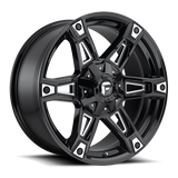 Fuel 1PC D622 20X9 6X135/5.5 GL-BLK-MIL 20MM Wheels