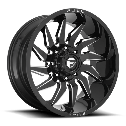 Fuel 1PC D744 SABER 22X12 8X6.5 125.2 NBL -44MM Wheels