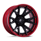 Fuel 1PC CATALYST 17X9 6X135 87 +1 M-BLK RD Wheels