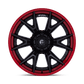 Fuel 1PC CATALYST 18X9 6X5.5 106 +1 M-BLK RD Wheels