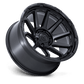 Fuel 1PC CIRCUIT 17X9 6X5.5 106 -12 M-BLK Wheels