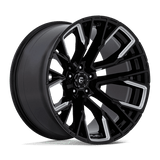 Fuel 1PC REBAR 22X12 5X5.0 71 NBL -44 Wheels