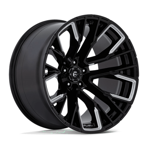 Fuel 1PC REBAR 22X12 5X5.5 78 NBL -44 Wheels