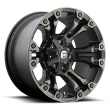 Fuel 1PC VAPOR 17X10 8X6.5 125.1 MBT -18 Wheels