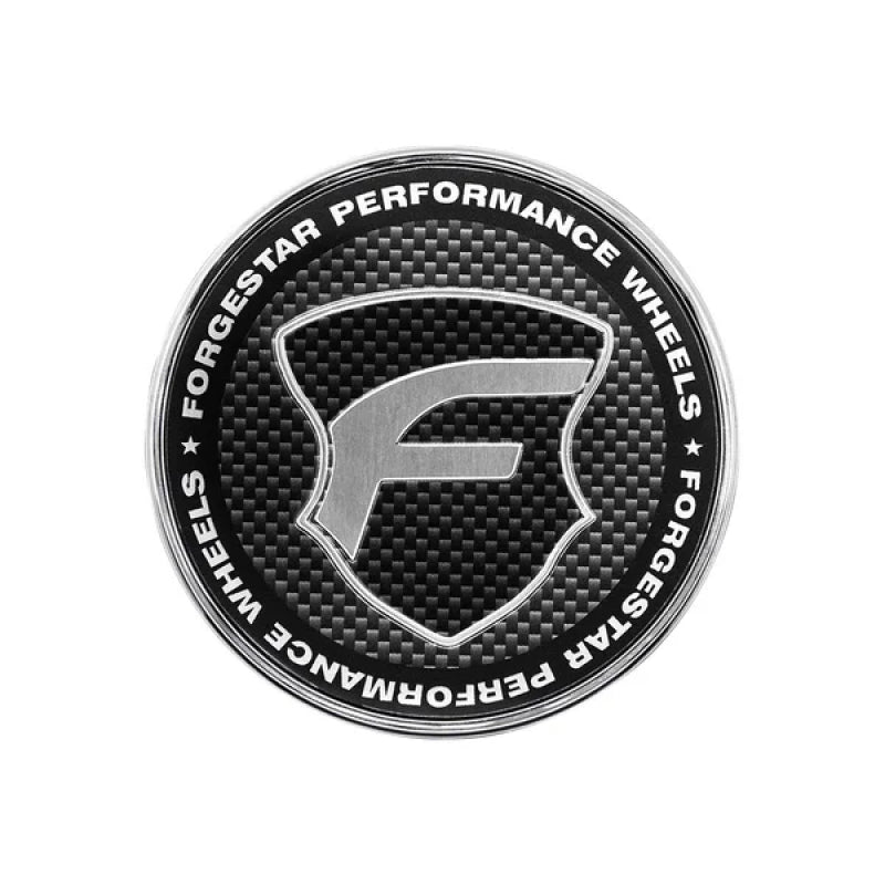 Forgestar Chrome base Carbon Fiber Lens 2.45in O-Ring Cap Flat