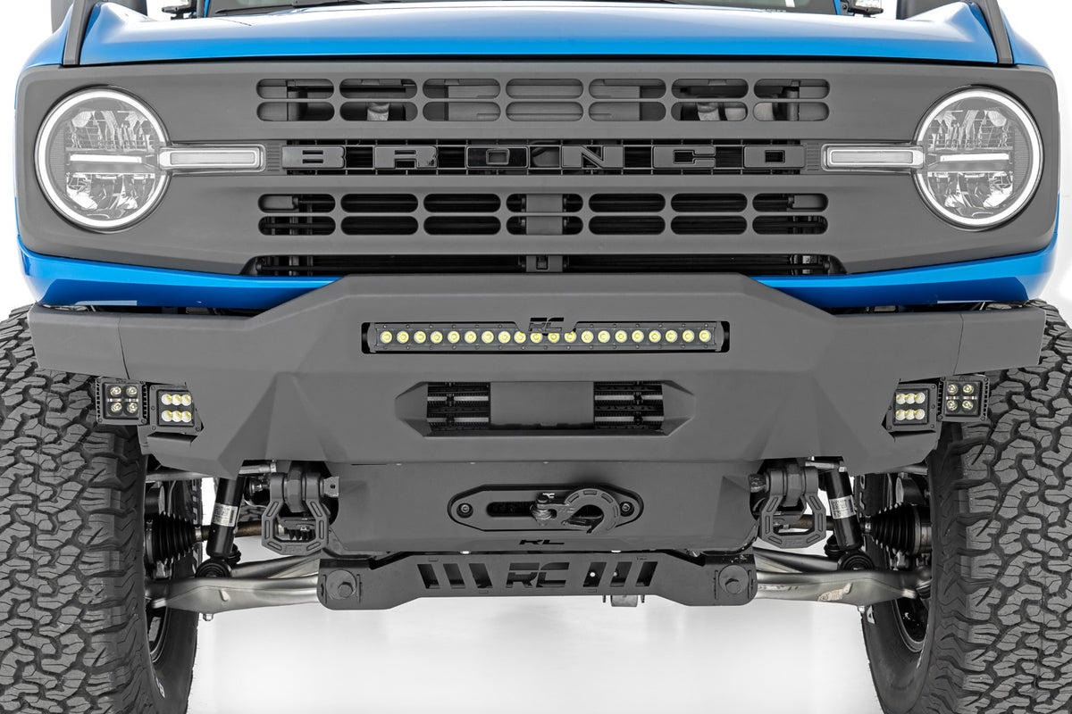 Front Bumper | Modular | Stubby Wings | Flood | Fog | Ford Bronco 4WD (21-25)