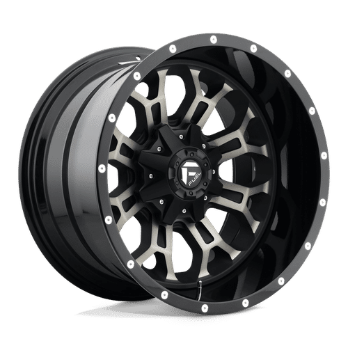 Fuel GLOSS MACHINED DOUBLE DARK TINT D561 22x12 6x135/6x139.7 Wheels