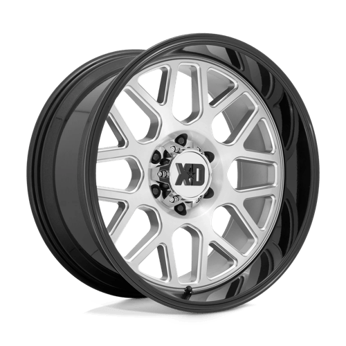 XD XD849 22X10 8X6.5 BRUSH-MILL BLK-LP -18MM Wheels