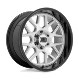 XD XD849 22X10 8X6.5 BRUSH-MILL BLK-LP -18MM Wheels