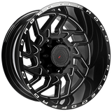 Gloss Black - Milled Edge XR103 Conical Forged Wheels | 20x10 8x180 XR32003