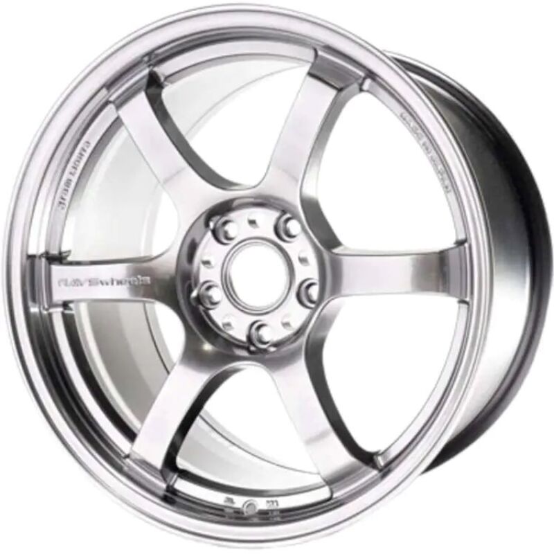 Gram Lights 57DR 18x9.5 +22 5x114.3 Grace Silver Wheel