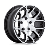 Helo HE1825 14X6 5X4.5 -6 G-BLK-MCH (NO CAP) Wheels