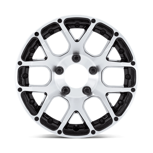 Helo HE1825 14X6 5X4.5 -6 G-BLK-MCH (NO CAP) Wheels