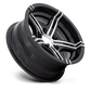Helo HE1827 15X6 5X4.5 78 G-BLK MACH +0 Wheels