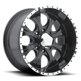 Helo HE791 17X9 6X5.5 G-BLK MACH 18MM Wheels