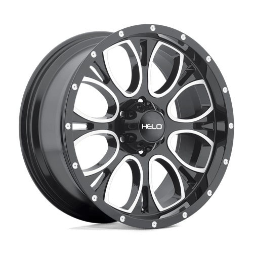 Helo HE879 18X9 6X5.5 G-BLK MACH-MILL 18MM Wheels