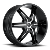 Helo HE891 22X9 BLANK G-BLK W/ ACC 35MM (108-140) Wheels