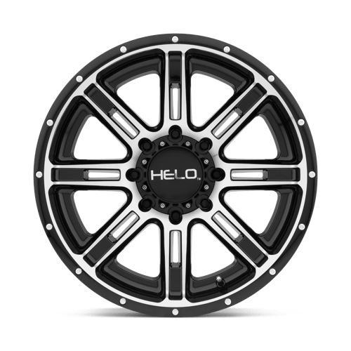 Helo HE900 20X9 6X135 G-BLK MACH 0MM Wheels