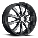 Helo HE875 20X8.5 6X5/5.5 G-BLK/CHR +38MM Wheels