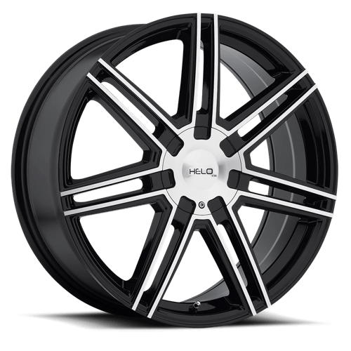 Helo HE884 20X8 5X4.5/120 G-BLK MACH 45MM Wheels