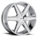 Helo HE887 20X8.5 5X5.0 CHROME 38MM Wheels