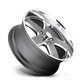 US Mag 1PC 22X9 HUSTLER 5X115 GD 5.5/14 71.8 Wheels