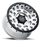 ICON Hammer Pro 17x8.5 / 5x5 / -6mm / 4.5in BS - Silver Machined