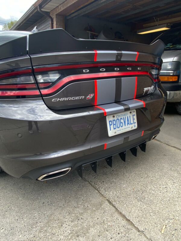 2015-2021 Dodge Charger Wickerbill RT (FITS ON SMALL SPOILER)