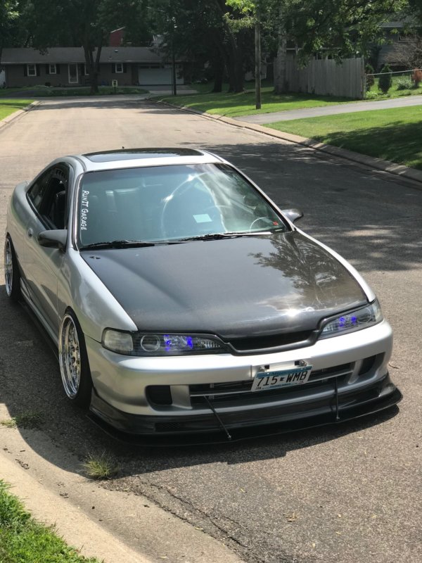 1994-2001 Acura Integra JDM Bumper  2PC Front Splitter